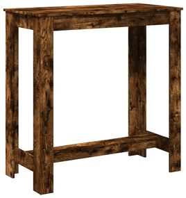 füstös tölgy színű szerelt fa bárasztal 102 x 50 x 103,5 cm