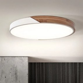 Brilagi - LED dimmelhető lámpatest PILANA LED/60W/230V tölgy/fehér átm. 60 cm + távirányító