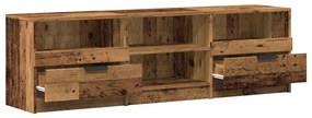 TV szekrény Régi fa 150x33,5x45 cm Gépelt fa