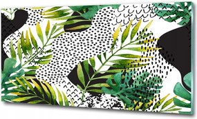 Fotó üvegkép Trópusi levelek 125x50