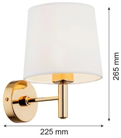 Argon 4728 - Fali lámpa PONTE 1xE27/15W/230V