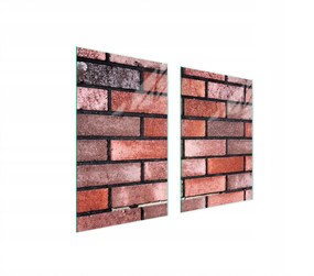 Üveg Konyhai Védőlap 65x52 Tégla Edzett Üveg