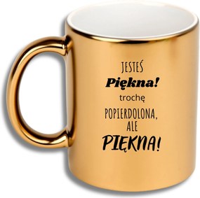 Arany Bögre Ajándék Különböző Alkalmakra Ajándék Gyönyörű Vagy