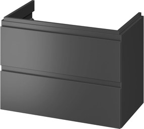Cersanit Moduo szekrény 79.5x44.7x57 cm Függesztett, mosdó alatti antracit S590-069-DSM