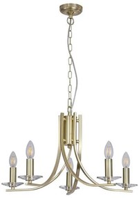 Searchlight 4165-5SB - ASCONA láncos csillár 5xE14/60W/230V