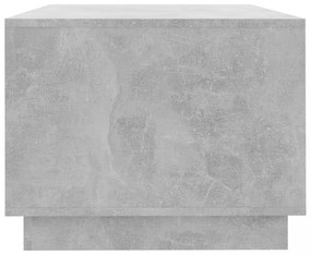 betonszürke szerelt fa dohányzóasztal 102x55x43 cm