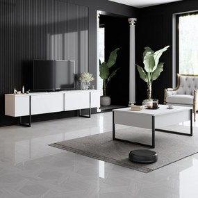 Dohányzóasztal Luxe - White, Black