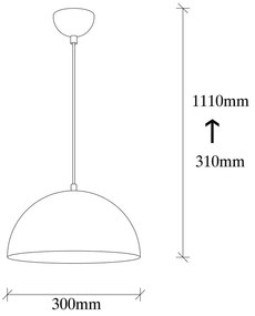 Silvani Tube fekete függőlámpa - Opviq lights