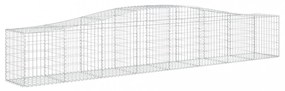 20 db íves horganyzott vas gabion kosár 400x50x60/80 cm