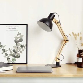 Asztali lámpa 1xE27/40W/230V fekete