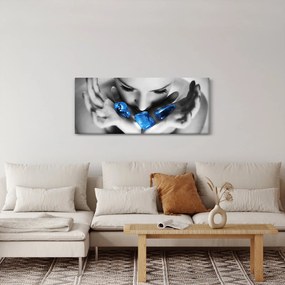 Egy nő portréja kövekkel (120x50 cm)