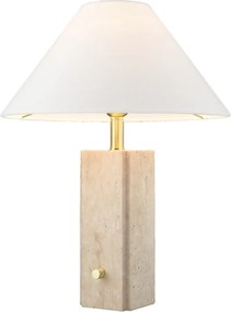 Cosmolight ORLEANS T01470BR-WH Asztali lámpa 1x40W/E27 ip20