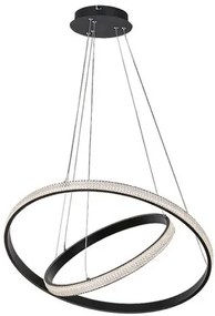 RÁBALUX 72259 GRETE Modern Led Függesztett Lámpa Fekete IP20