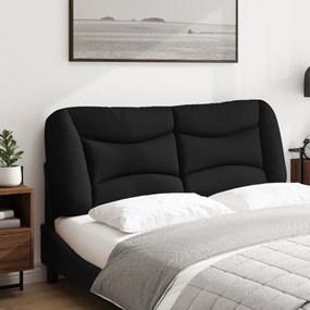 fekete szövet fejtámla párna 120 cm