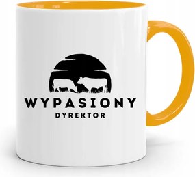 Igazgatónak Sárga Bögre, fényképes nyomott mintával