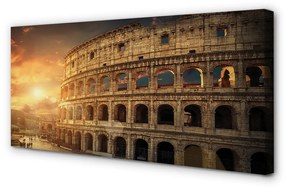 Canvas képek Róma Colosseum naplemente 100x50 cm