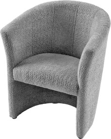 Klub fotel, szürke Coral anyag, CUBA