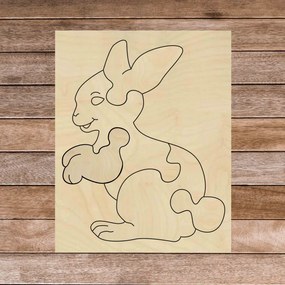 Fa montessori oktatási puzzle - Nyuszi | SENTOP H020 Nyár