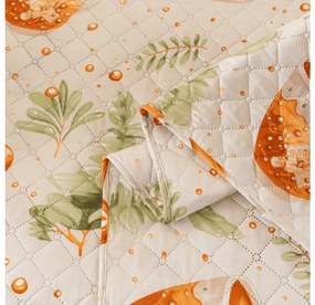 Ágytakaró WINTER GINGERMAN mintával, fehér Méret: 170 x 210 cm