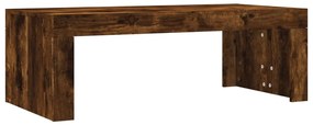 Füstös tölgy színű szerelt fa dohányzóasztal 102 x 50 x 36 cm