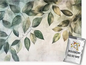 Fotótapéta Levelek Lógó Zöld Hálószoba Nappali Tapéta Flizelina 300x210