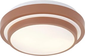 Modern mennyezeti lámpa sienna fehérrel 34 cm 2 fényforrású IP44 - Walden