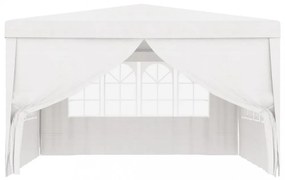 fehér rendezvénysátor oldalfalakkal 4 x 4 m 90 g/m²