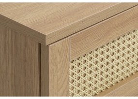 Natúr színű TV-állvány tölgyfa dekorral 120x43 cm Pensacola – Unique Furniture