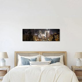 A poros kapuk világításának képe (órával) (90x30 cm)