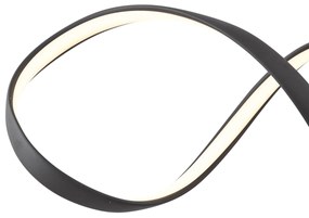 Design függőlámpa fekete 100 cm LED-del, 3 fokozatban dimmelhető - Wokkel