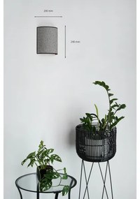 Brilagi - Fali lámpa SEMI 1xE27/15W/230V átm. 20 cm szürke