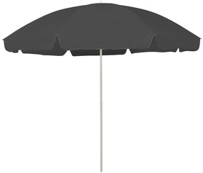 antracitszürke strandnapernyő 300 cm