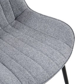 Étkezőszék, világosszürke/fekete, ZAJRA