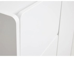 Fehér szekrény 80x100x40 cm Bera – Unique Furniture