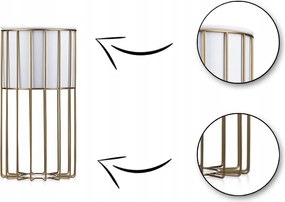 Álló virágágyás 42 cm ipari Loft virágtartó