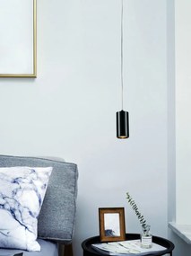 ORLICKI OR80490 KIKA Hengeres Függesztett Lámpa Króm, Fekete GU10 IP20