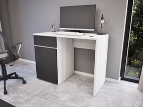 Modulo íróasztal (Hófehér kőris-Antracit) modern