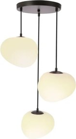 BRILAGI - Kábeles csillár PEBBLES 3xE27/40W/230V átm. 42 cm fekete