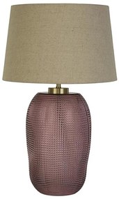 Searchlight EU44652PI - Asztali lámpa AMETHYST 1xE27/60W/230V