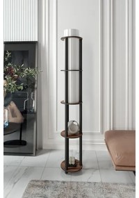 NOTO polcos állólámpa, 1xE27/40W/230V, barna/fekete