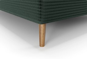 Egyszemélyes ágy 120 cm Napoli Bonell (zöld) (ágyráccsal, tárolóhellyel). 1082435