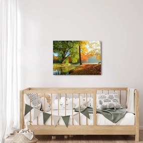 Kép - Nyugodt őszi táj (70x50 cm)