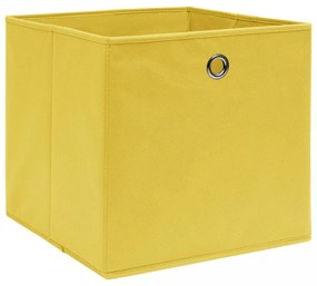 10 db sárga szövet tárolódoboz 32 x 32 x 32 cm