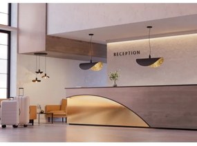 Eglo 390429 - Csillár zsinóron SACEDA 1xE27/40W/230V 80 cm fekete/arany