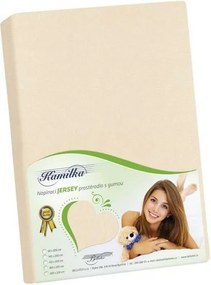 Bellatex Jersey lepedő krém, 120 x 200 cm