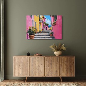Kép - Rózsaszín sikátor (90x60 cm)