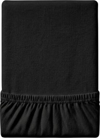 Jersey fekete lepedő EXCLUSIVE 90x200 cm