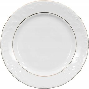 Tányér 17 cm Rococo Arany vonal Ćmielów