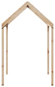 tömör fenyőfa gyerekágytető 217 x 95,5 x 159 cm