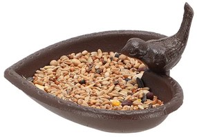 Szív alakú öntöttvas madáretető és itató